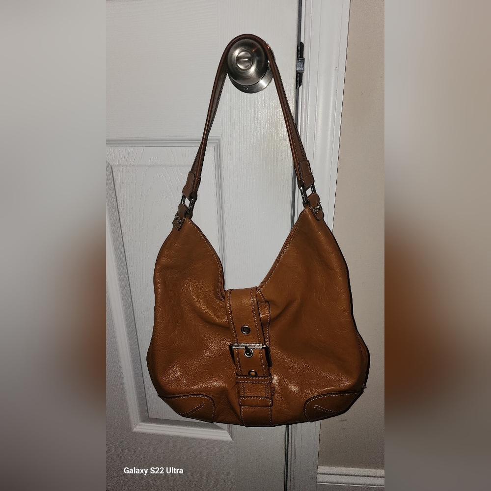 Michael Kors Tan Leather Shoulder Bag